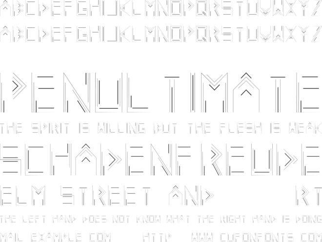 Linecap font preview