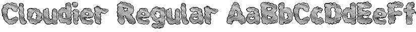 Cloudier Regular font