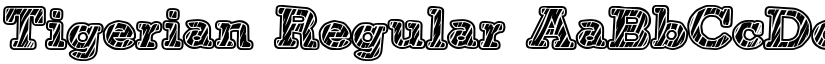 Tigerian Regular font
