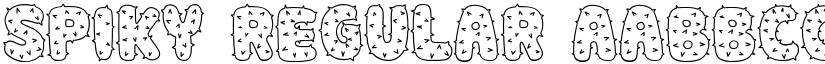 Spiky Regular font