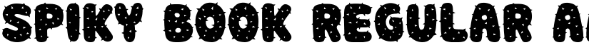 Spiky Book Regular font