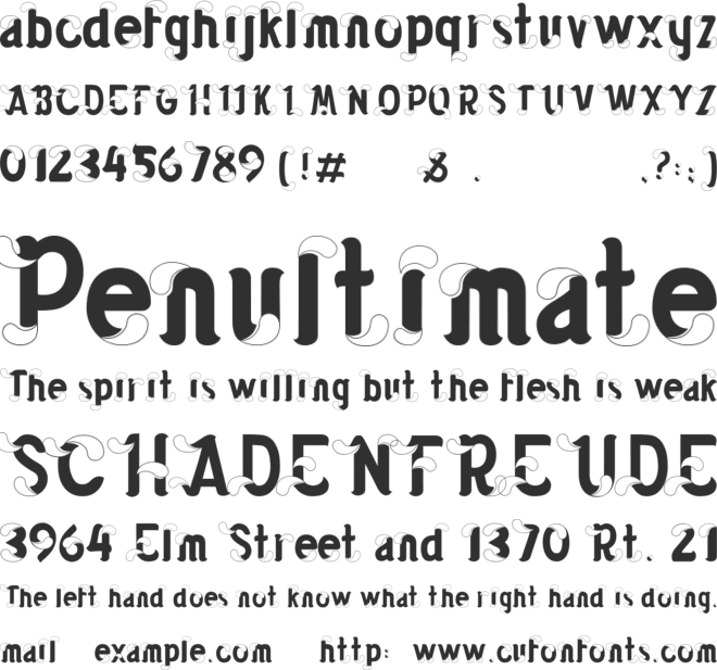 hot chili font preview