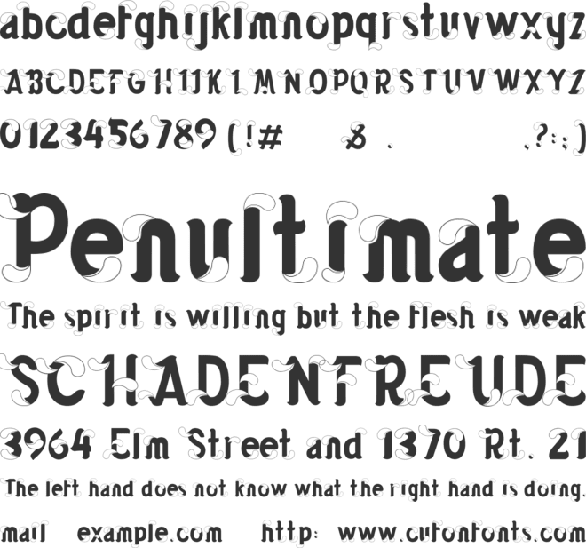 hot chili font preview