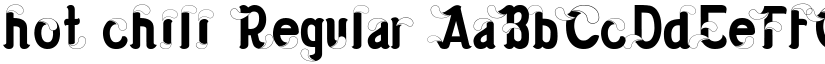 hot chili Regular font