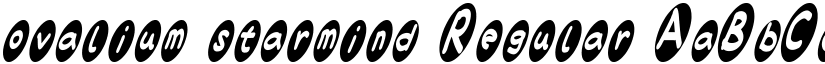 ovalium starmind Regular font