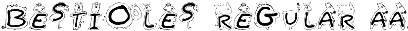 Bestioles Regular font