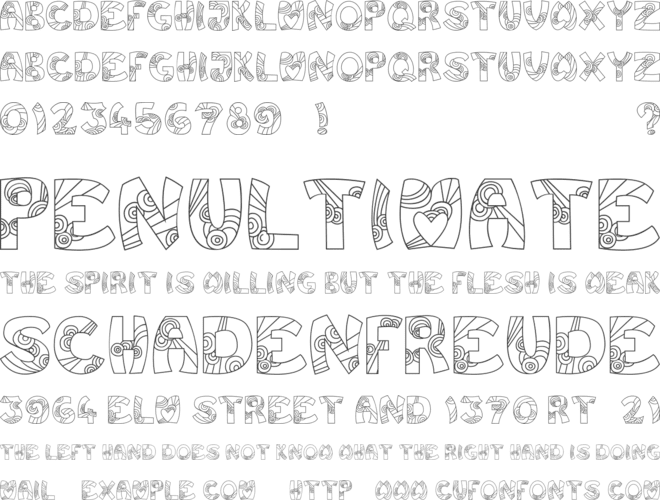 Jump font preview