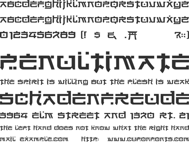 Hirosh font preview