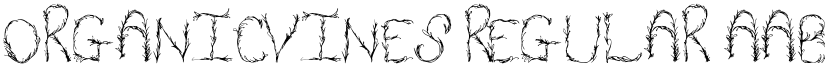 OrganicVines Regular font
