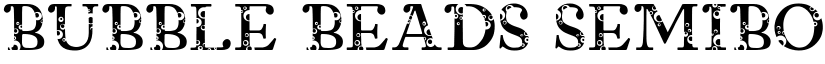 Bubble Beads SemiBold font