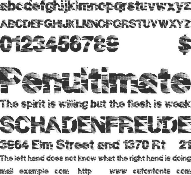 DiscoParty font preview