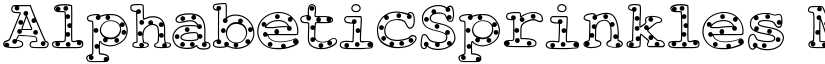 AlphabeticSprinkles Medium font