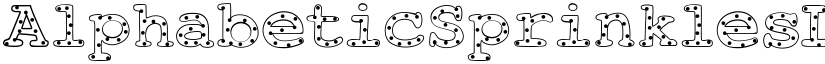 AlphabeticSprinklesLight Light font