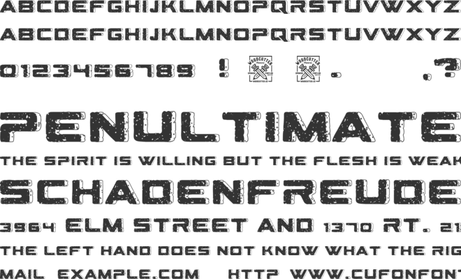 Geometriarquia font preview