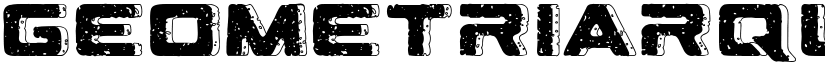 Geometriarquia Regular font