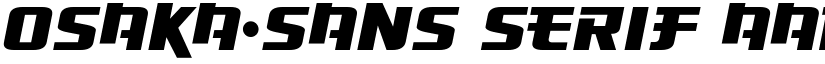 Osaka-Sans Serif font