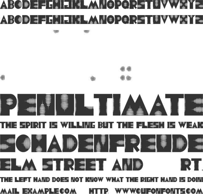 JMH Alien Sound font preview