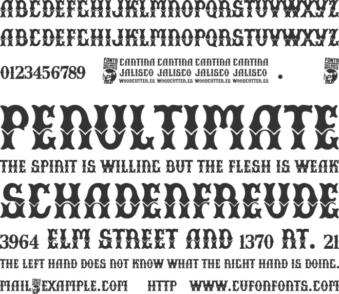 Cantina Jalisco font preview