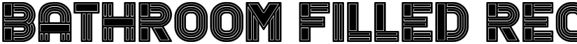 Bathroom Filled Regular font