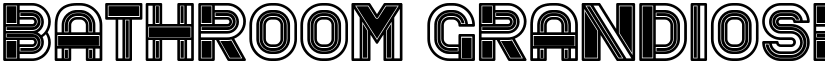 Bathroom Grandiose Regular font