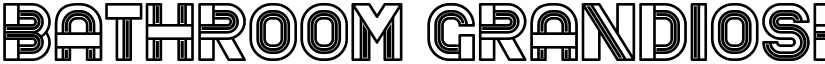 Bathroom Grandiose Light Regular font