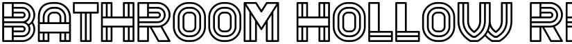 Bathroom Hollow Regular font