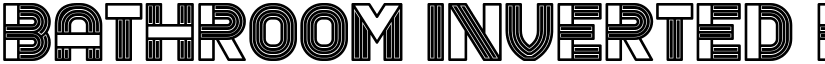 Bathroom Inverted Regular font