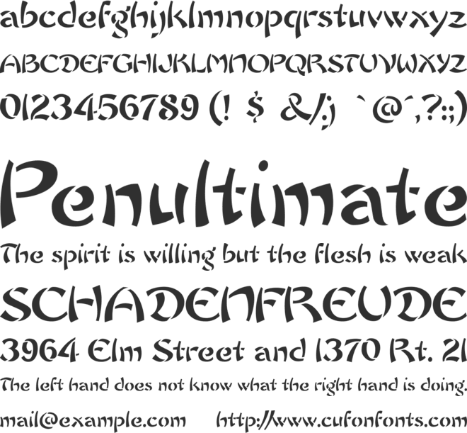 Chow Fun font preview