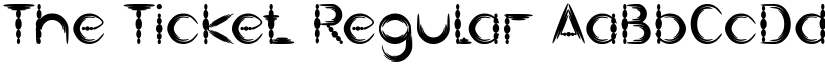 The Ticket Regular font