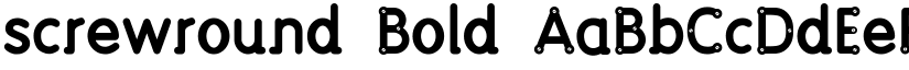screwround Bold font