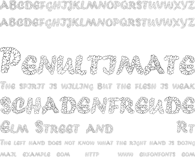 PopcornEBO font preview