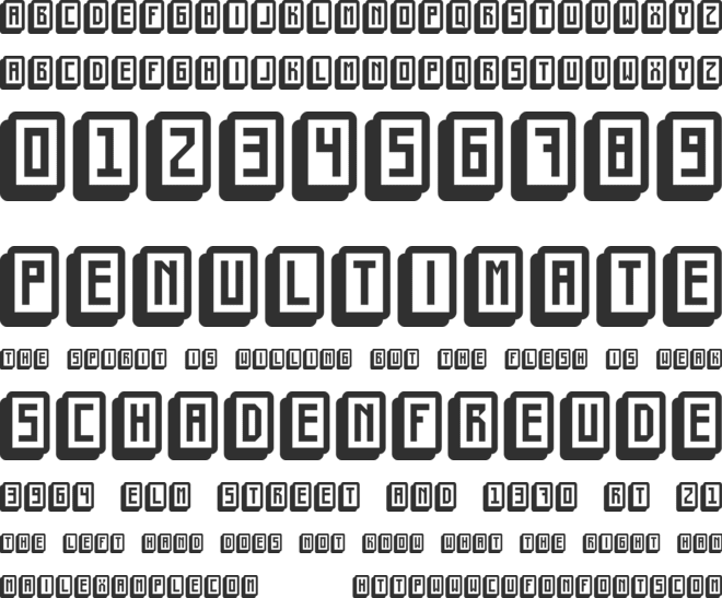 mahjong toy block font preview