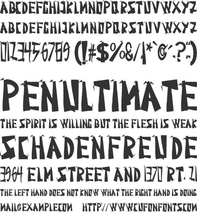 Roundap font preview