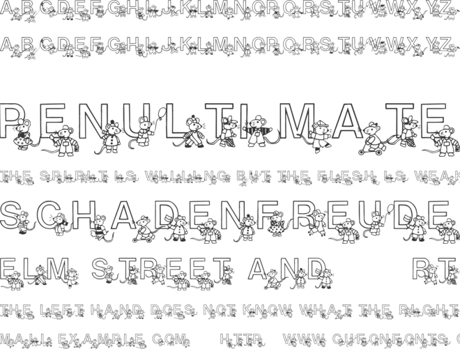 Mousie font preview