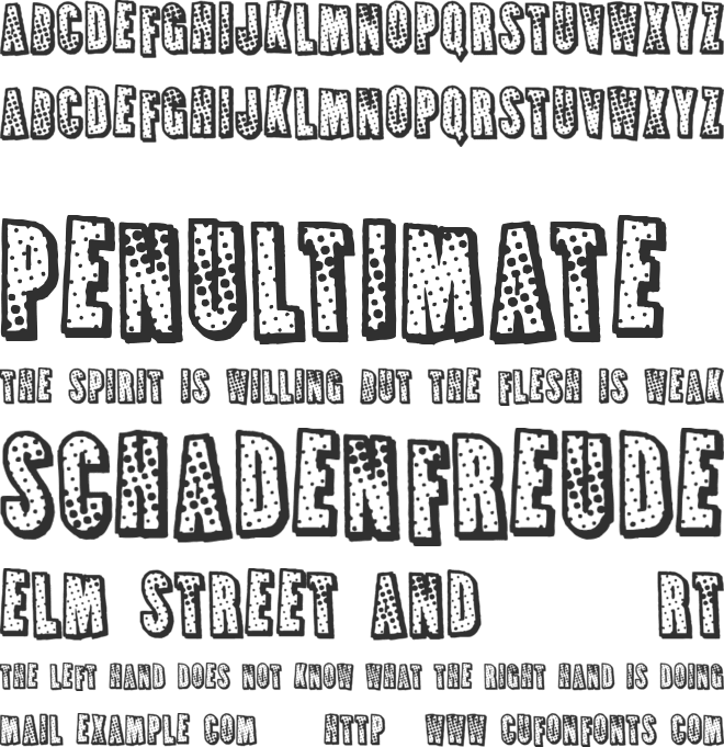 French Fries Apocalypse font preview