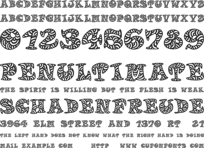 Doodletters font preview