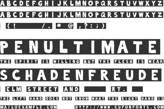 alphaletras font preview