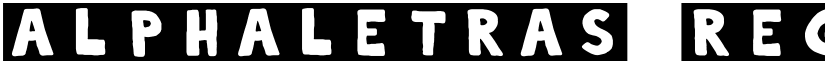 alphaletras Regular font