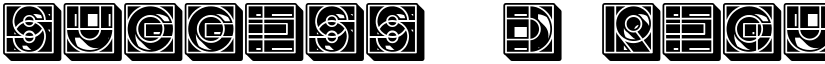 Success 3D Regular font