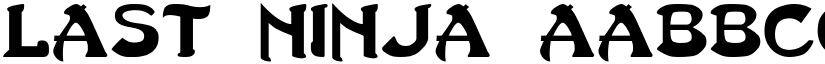 Last Ninja font