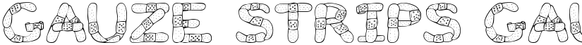 Gauze Strips Gauze Strips font