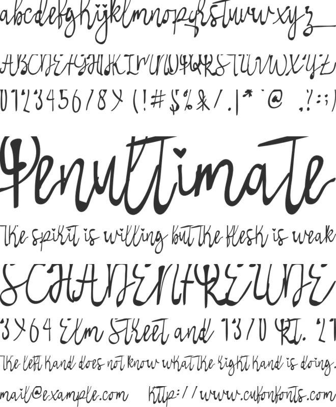 Telletubies font preview
