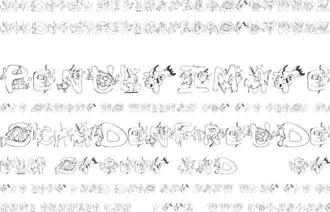 KR Seems Fishy To Me font preview