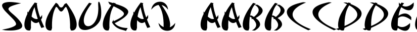 Samurai font