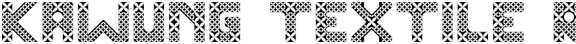 Kawung Textile Regular font