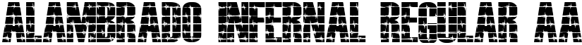 ALAMBRADO INFERNAL Regular font