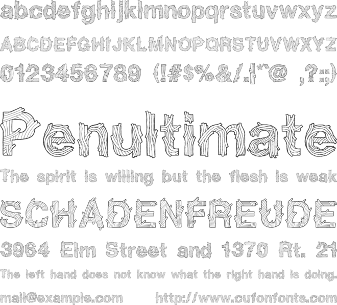 Spaghettica font preview