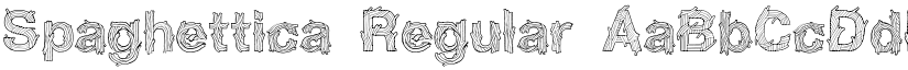 Spaghettica Regular font