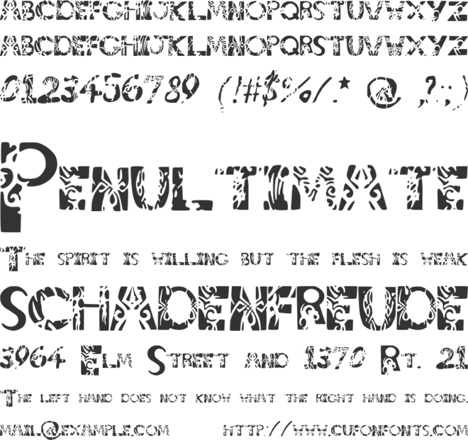 tribalistiktatwu font preview