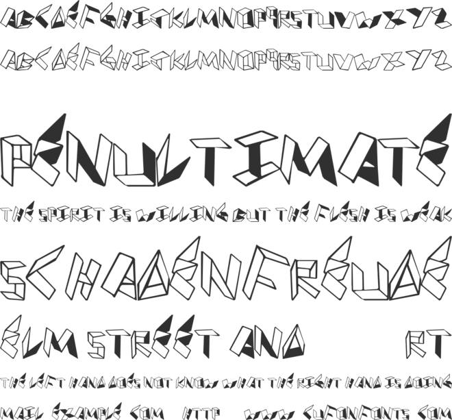 PaperFolder font preview